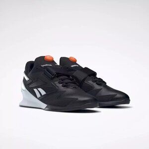 Men Reebok Legacy Lifter 3 Pump Weight Olympic Lifting Shoes Black White HR0428
